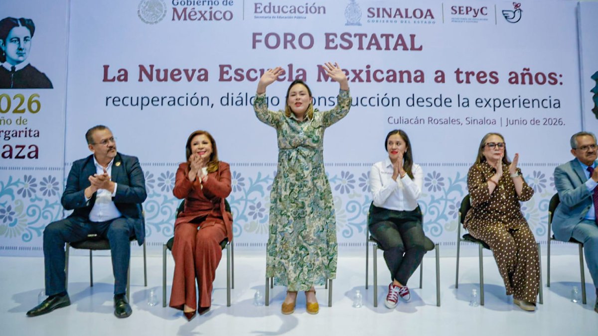 foro estatal la nueva escuela mexicana a tres años en culiacan gobernadora