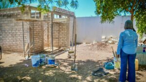 fortalecen infraestructura deportiva con obra de sanitarios en salvador alvarado obra