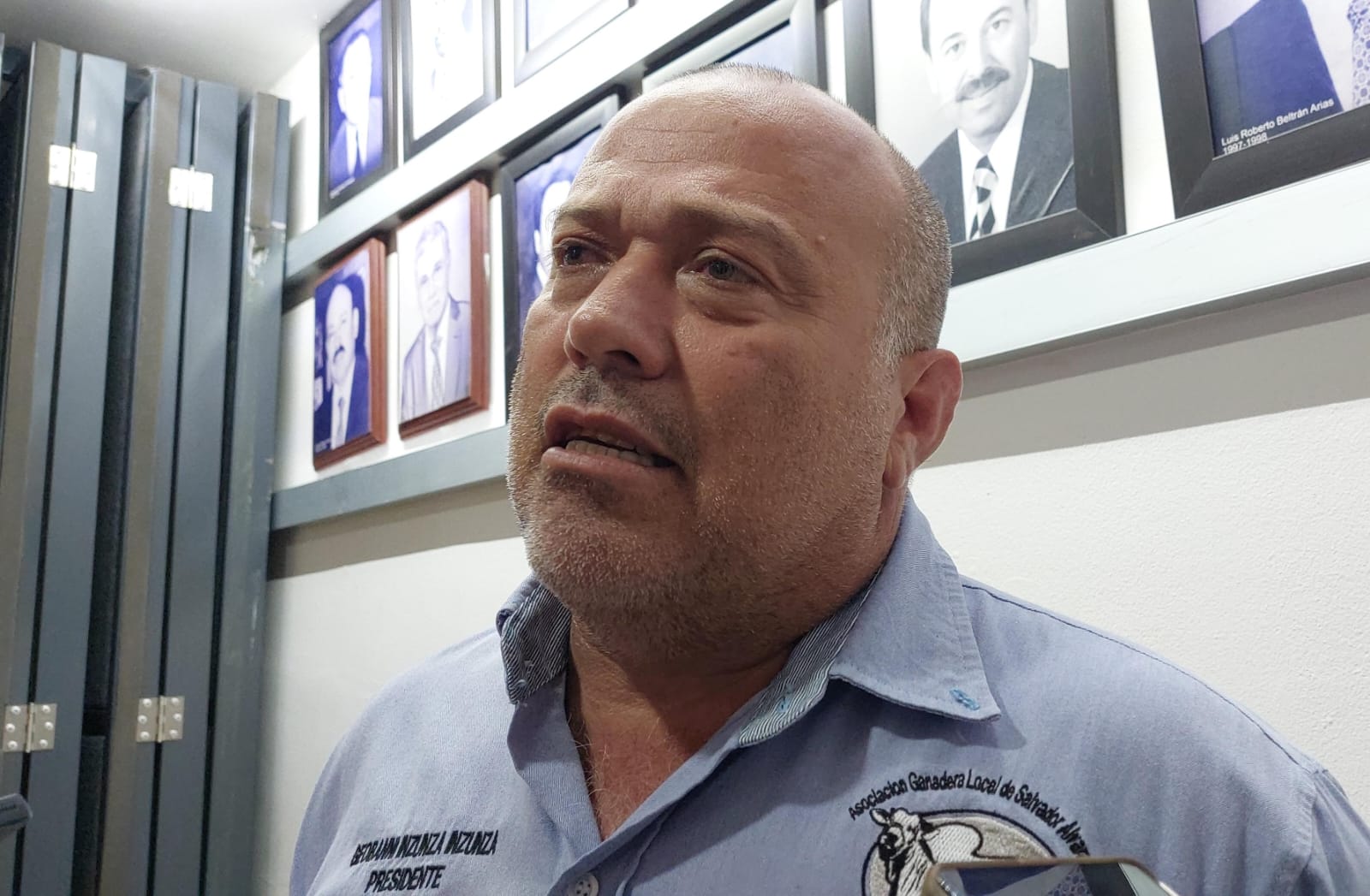 Gionvanni Inzunza, presidente de la Asociación Ganadera Local