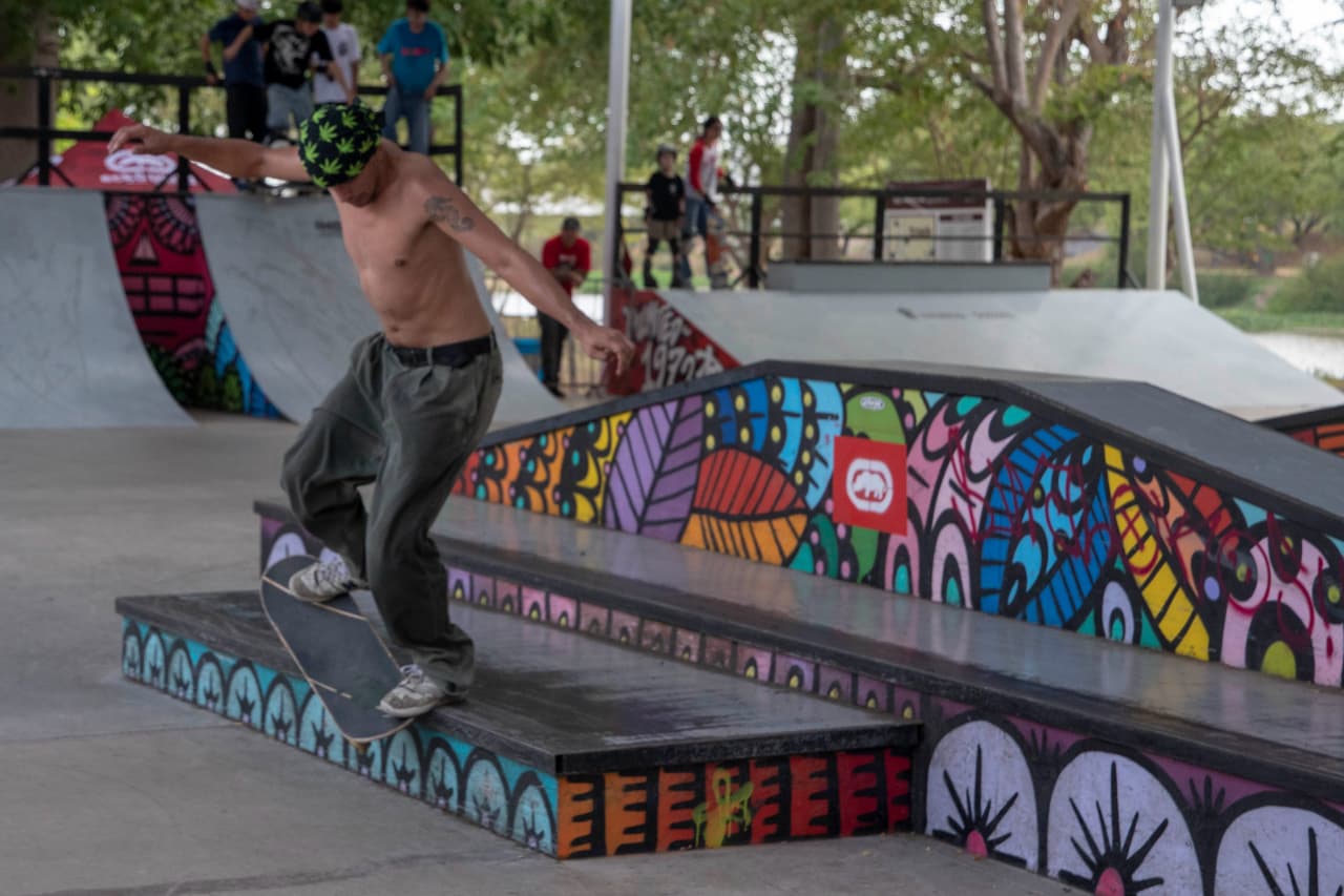 Celebran Go Skate Day en el Parque Las Riberas con competencias