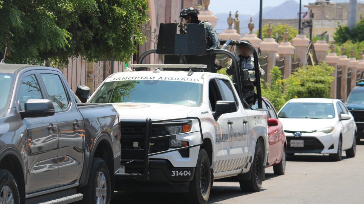 guardia nacional en calles de mazatlan
