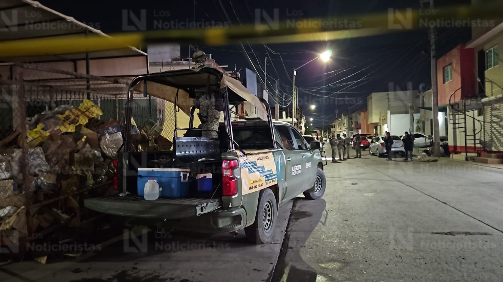 Ejército resguarda el sitio donde un hombre fue baleado en Culiacán