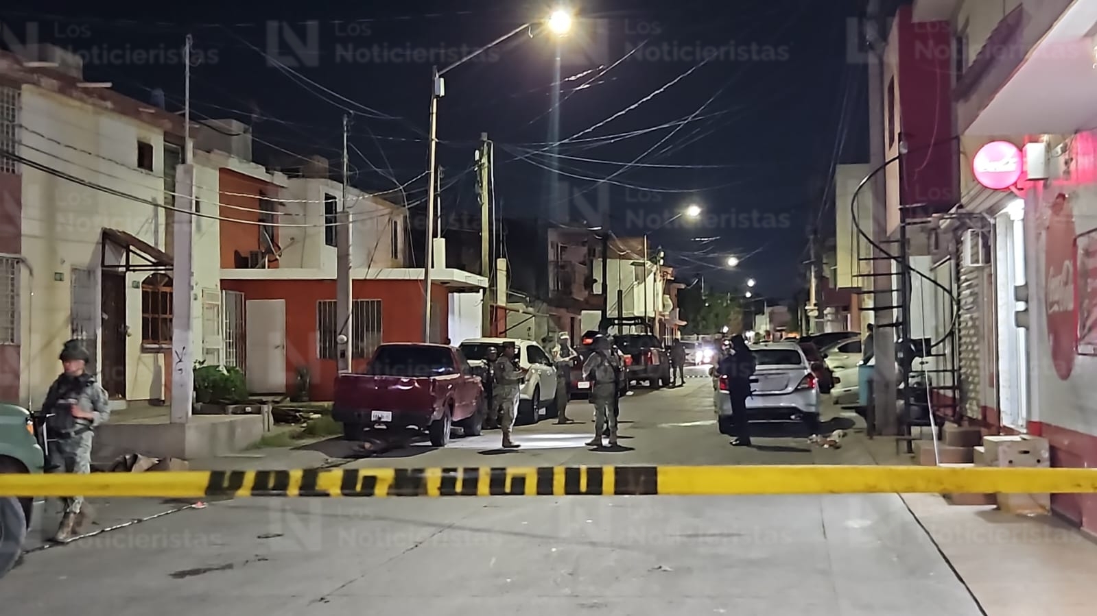 Ejército resguarda el sitio donde un hombre fue baleado en Culiacán