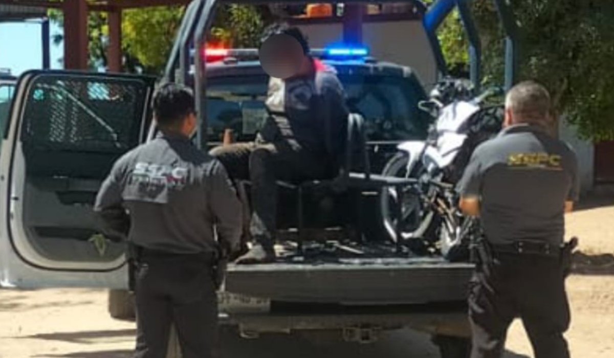 Hombre detenido en Culiacán