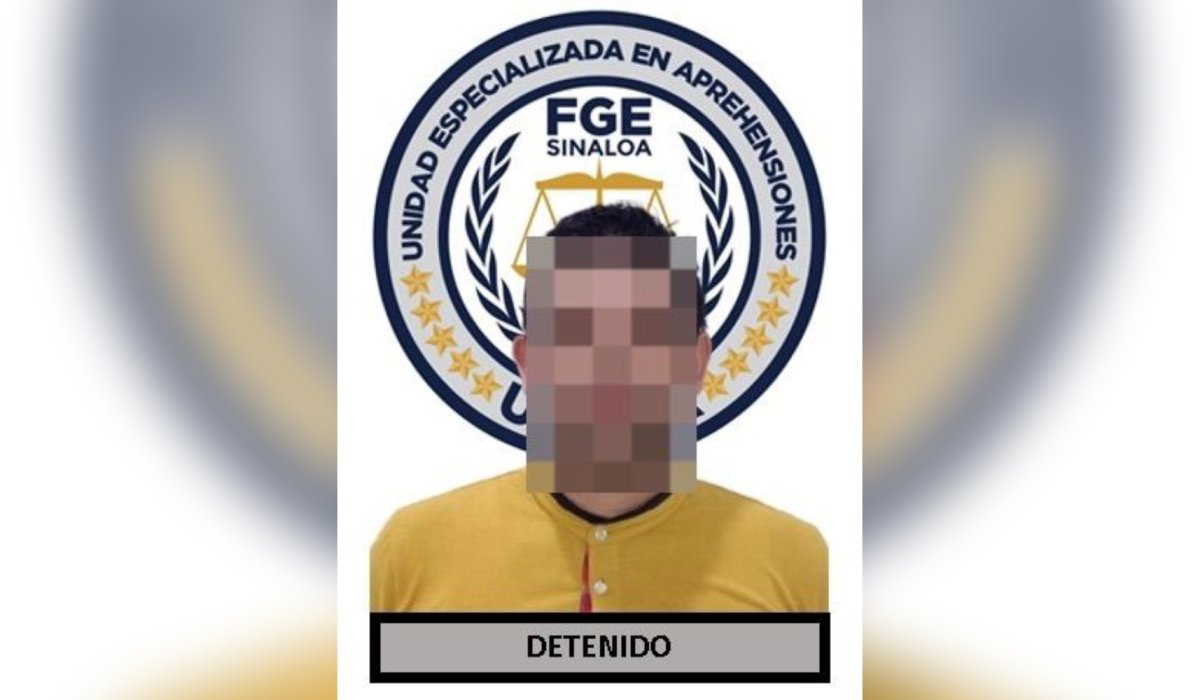Hombre detenido en Culiacán, Sinaloa