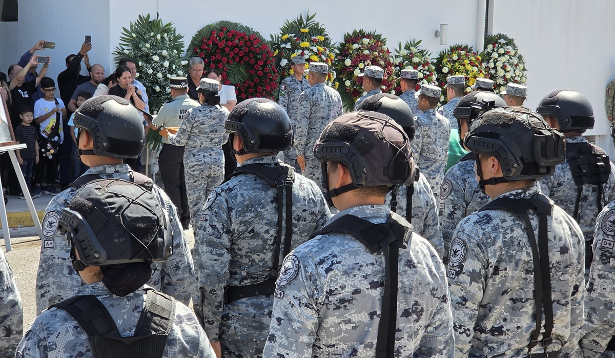 Despiden con honores en Los Mochis a elemento de la Guardia Nacional caído en Durango