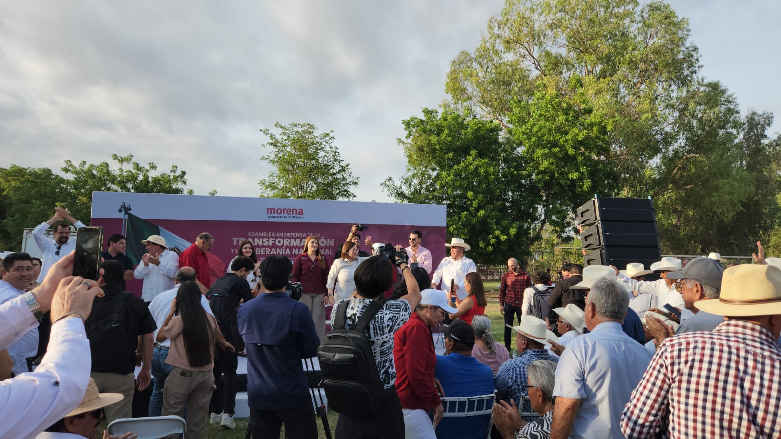 Imelda Castro sostiene Asamblea en Defensa de la Transformación y la Soberanía Nacional en Guasave