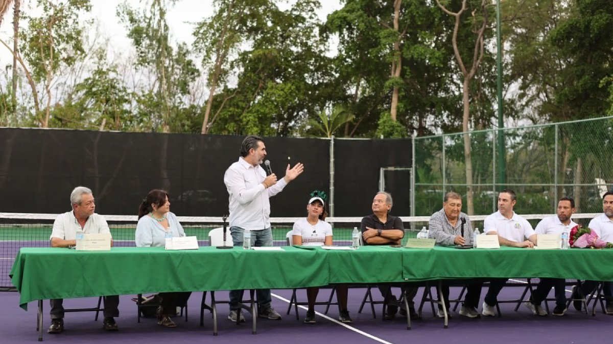 inauguran cancha de tenis en nombre de monserrat montaño en culiacan sin