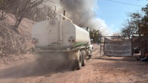 Incendio en el basurón municipal de Mazatlán