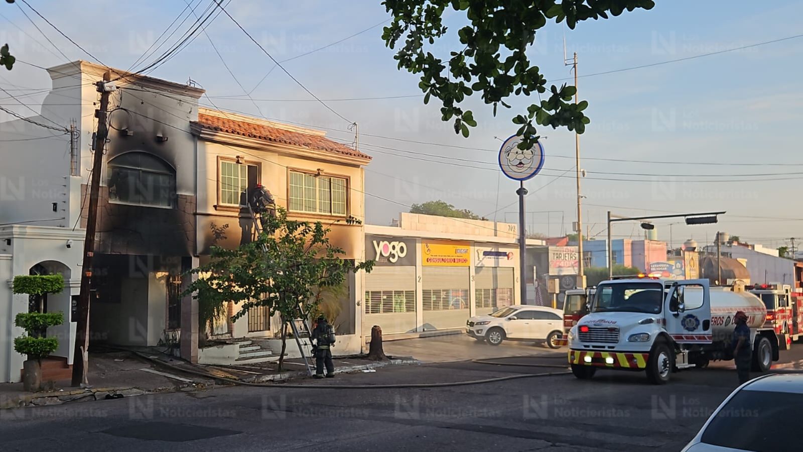 Incendio en residencia de la Morelos de Culiacán