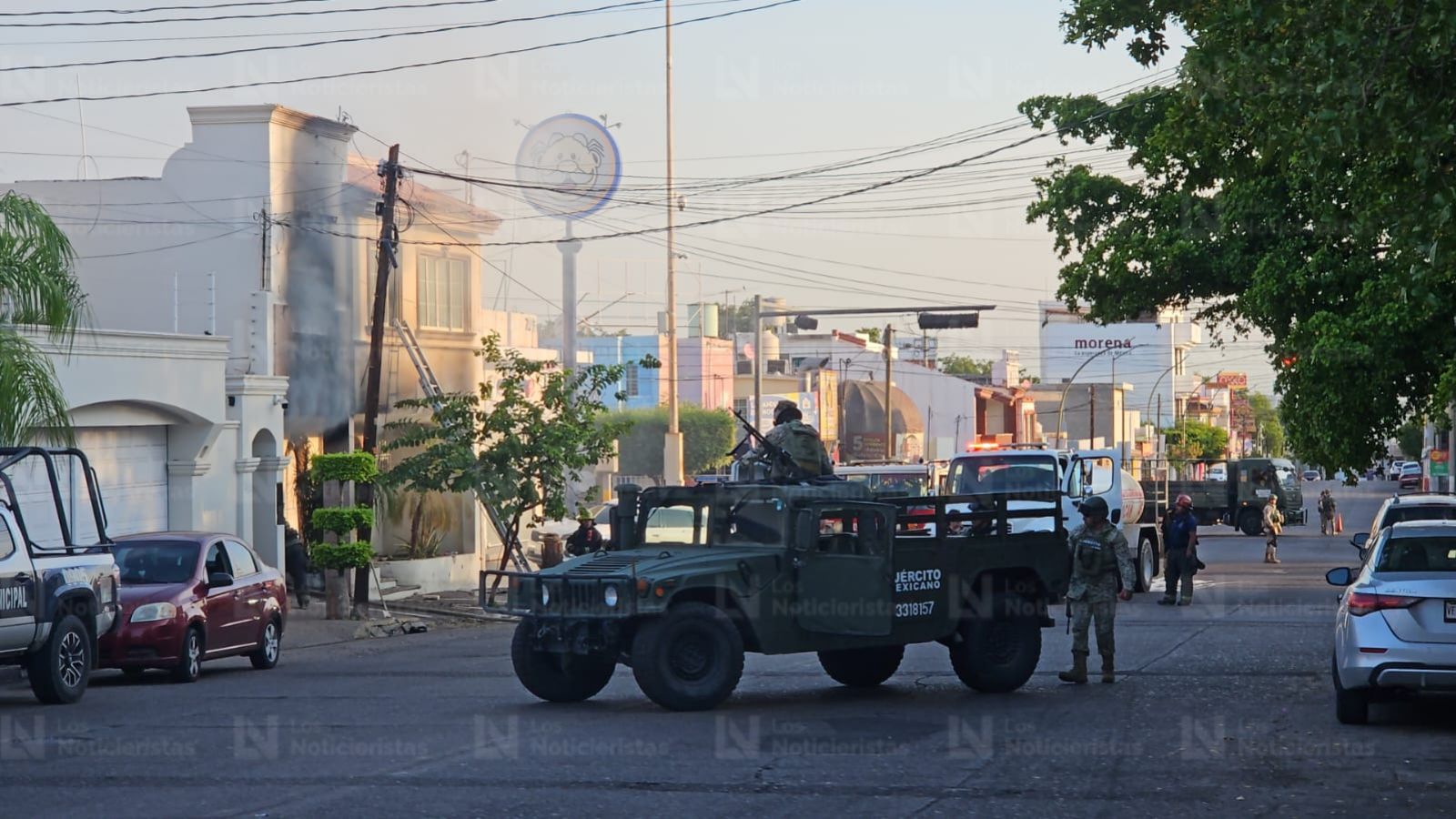 Incendio en residencia de la Morelos de Culiacán