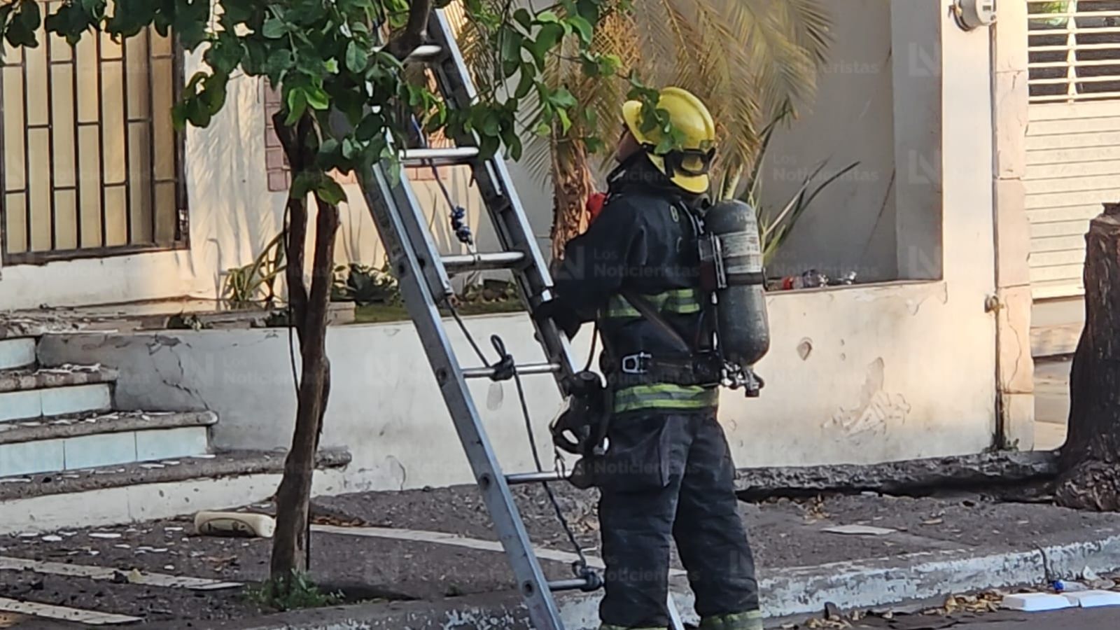 Incendio en residencia de la Morelos de Culiacán