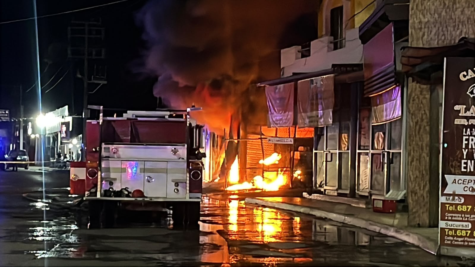 Incendio en ferretería de Guasave, Sinaloa