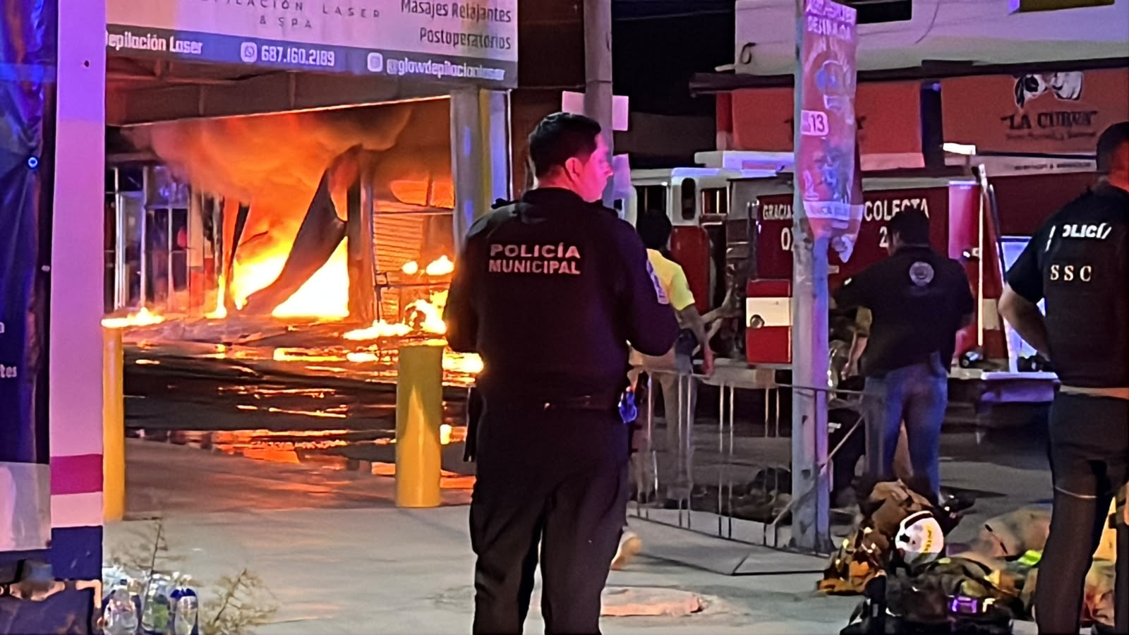Incendio en ferretería de Guasave, Sinaloa