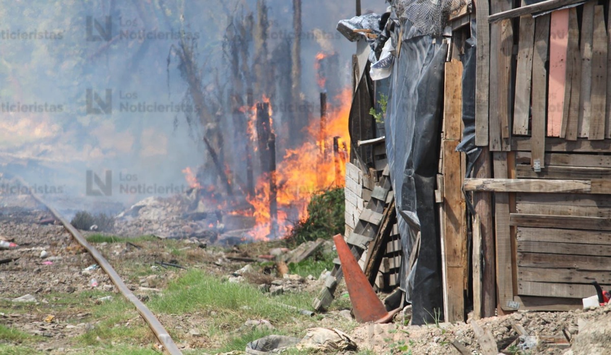 Incendio en invasión de Casa Redonda, en Mazatlán