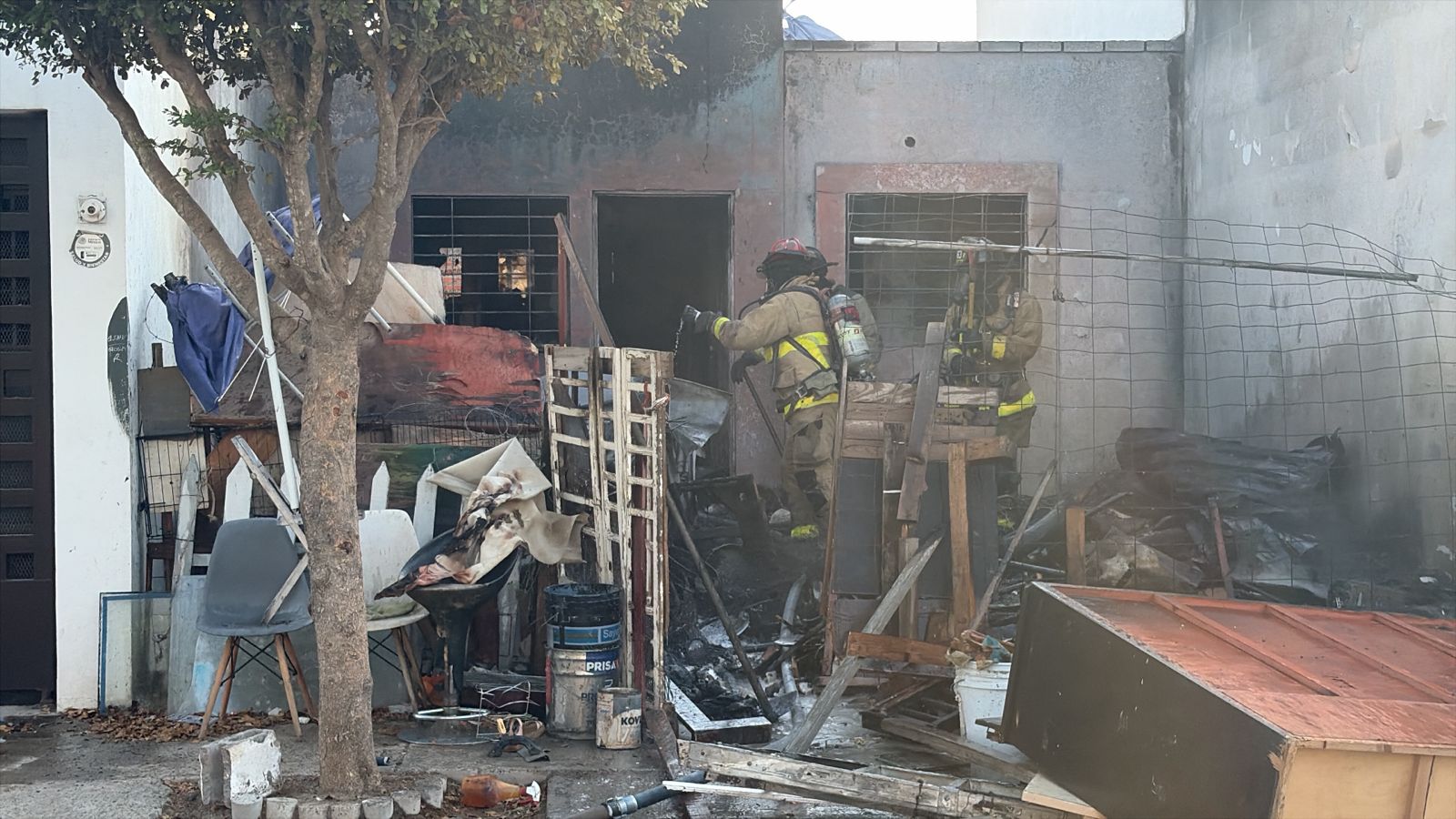 Incendio en casa habitación en Pradera Dorada