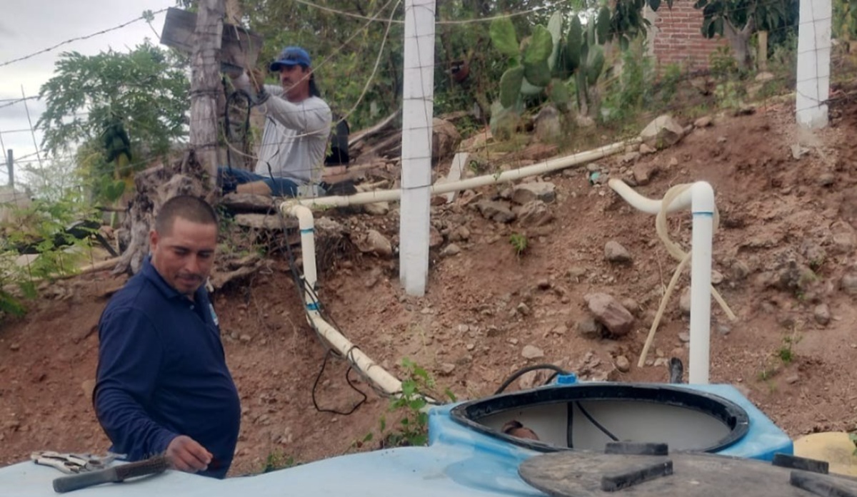 Instalan bomba para mejorar suministro de agua potable en Siqueros, Mazatlán