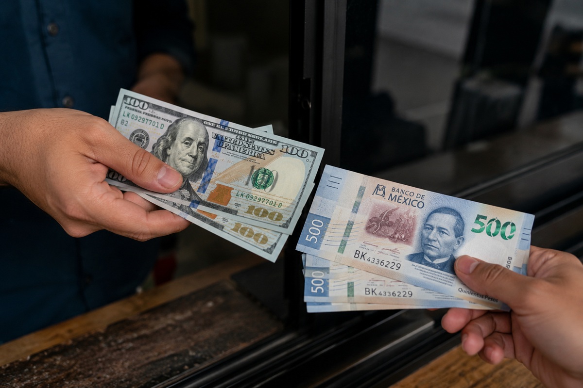 Intercambio de billetes. Precio del dólar