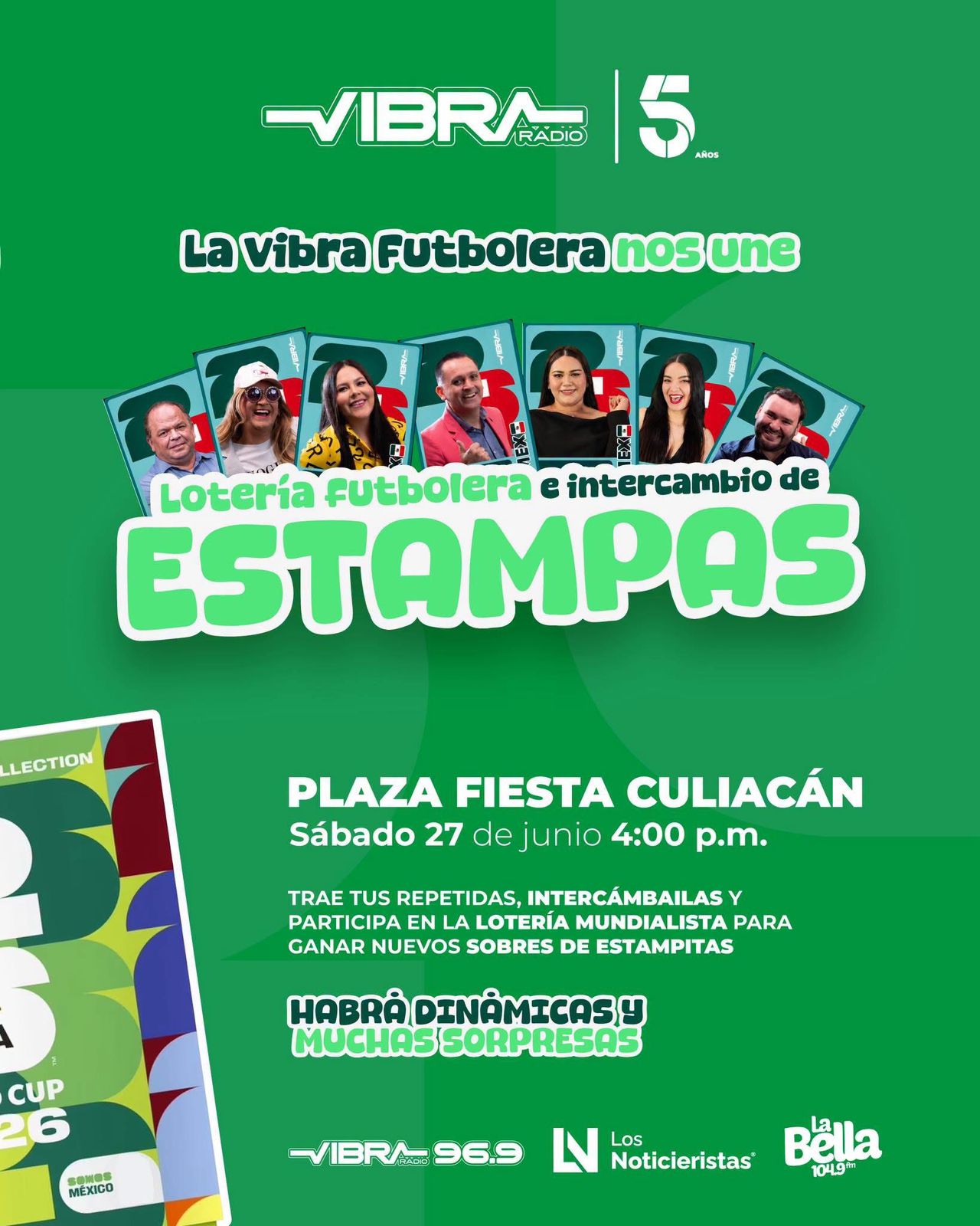 Vibra Radio organiza mega canje para completar tu álbum en Culiacán