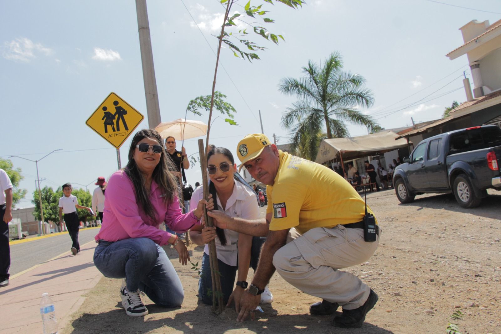 Jornada de arborización en El Rosario, Sin.
