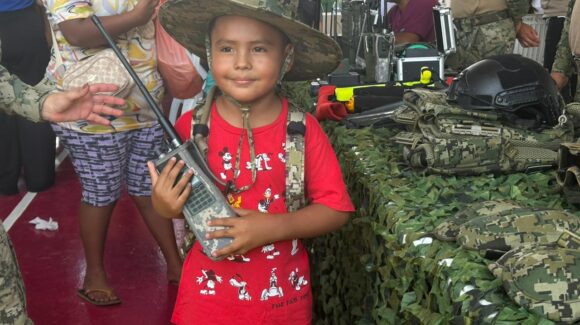 Ángel, el niño de Villa Unión, Mazatlán, Sinaloa, que sueña con ser soldado y conmovió a militares durante Jornada de Paz