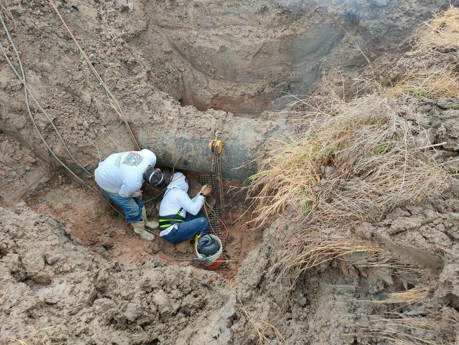 Jumapam repara línea de agua en Mazatlán