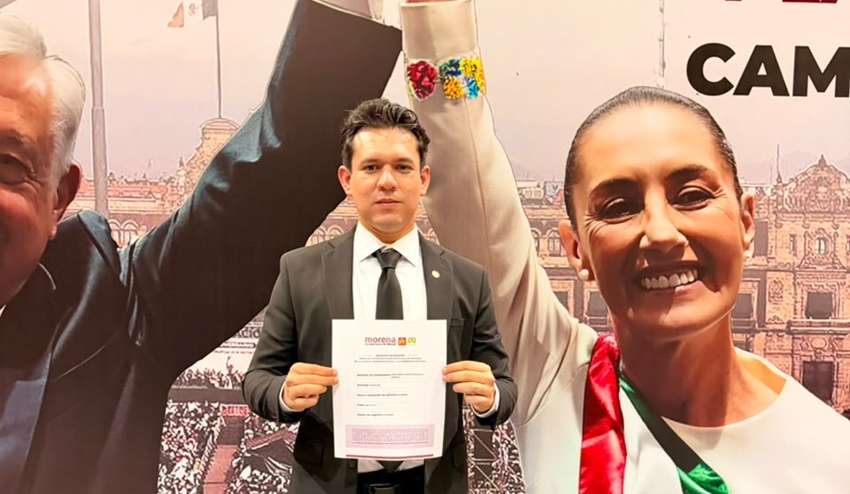 Kristiam Espinoza se registra para la Coordinación Estatal de Defensa de la Cuarta Transformación y la Soberanía Nacional en Sinaloa