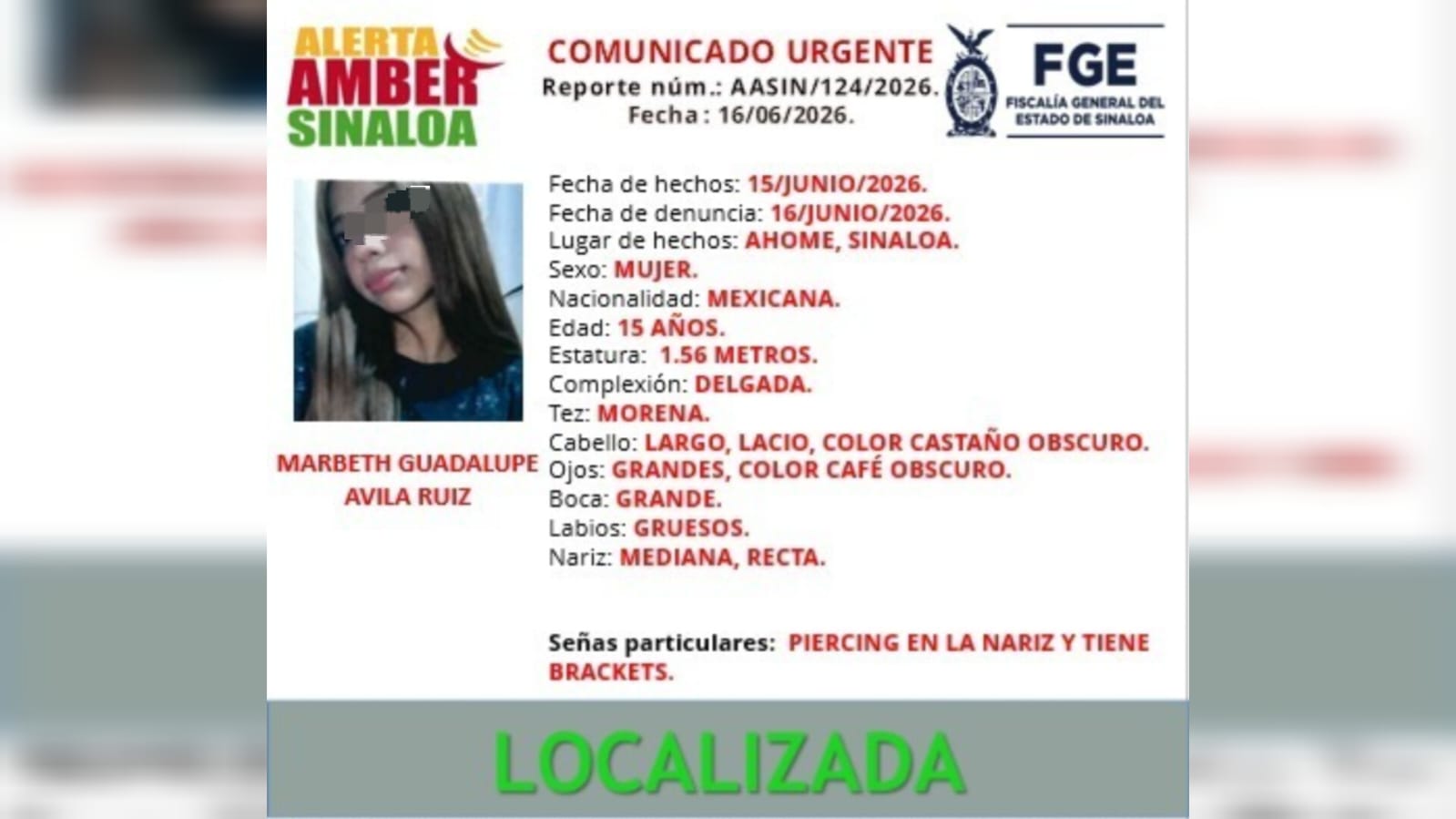 Localizan a Marbeth Guadalupe