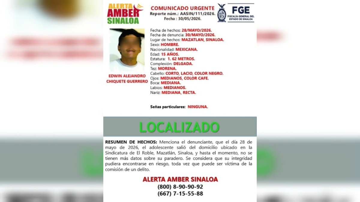 localizan sano y salvo a edwin reportado como desaparecido en mazatlan