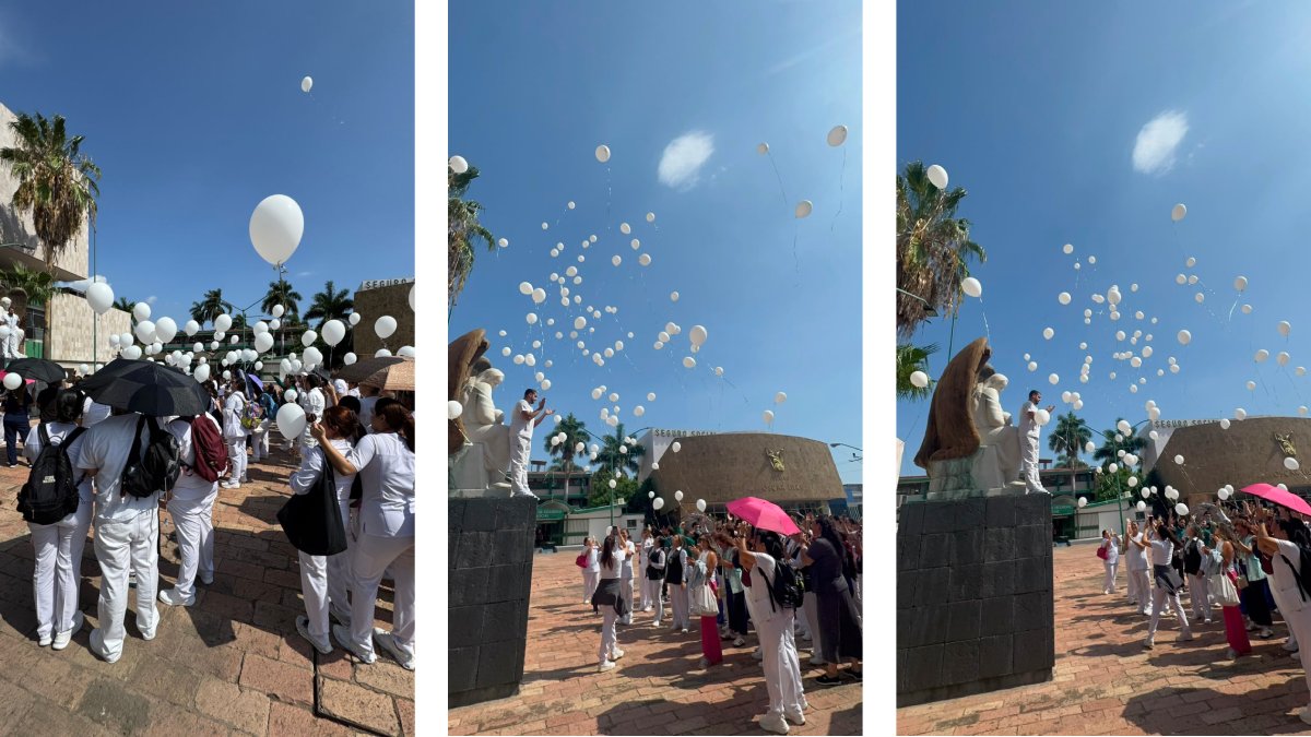 IMSS Culiacán se manifiestan por asesinato de Abel Elías