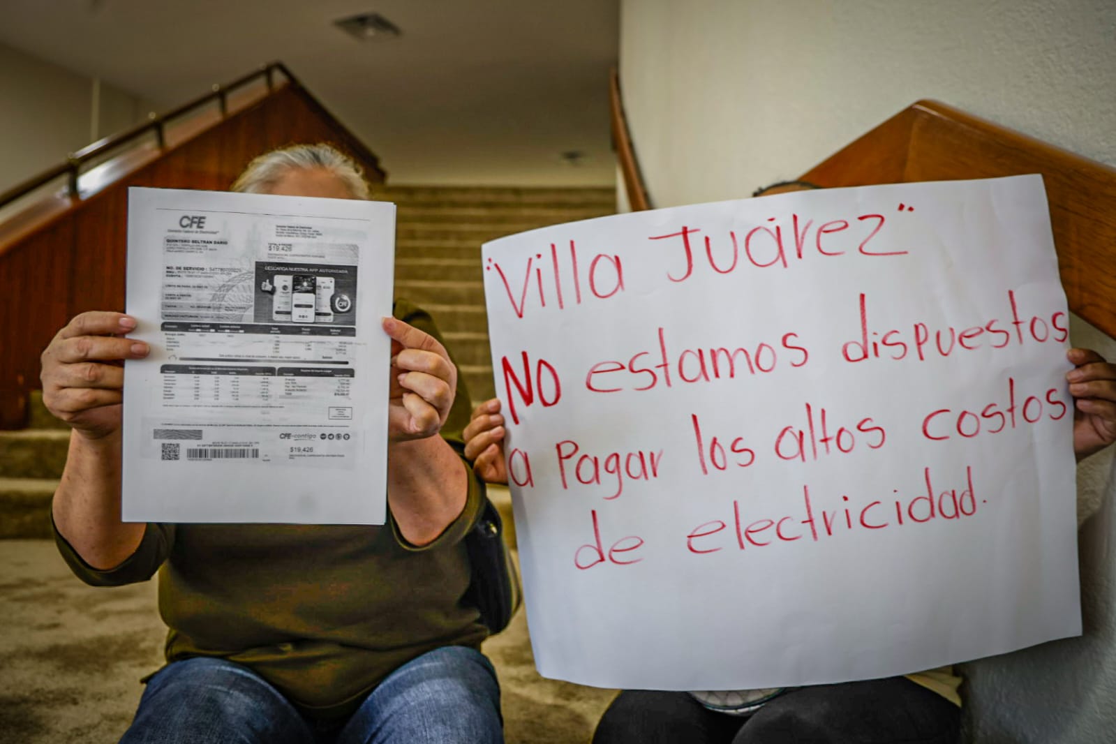 Manifestantes en el Congreso