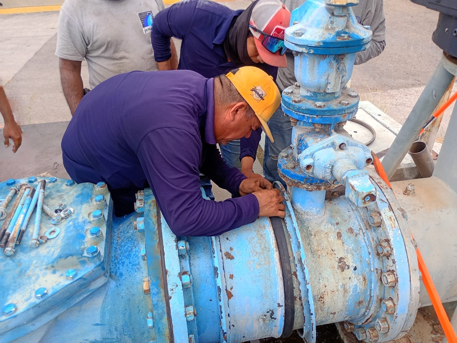 Mantenimiento en la Planta Potabilizadora Los Horcones, Mazatlán
