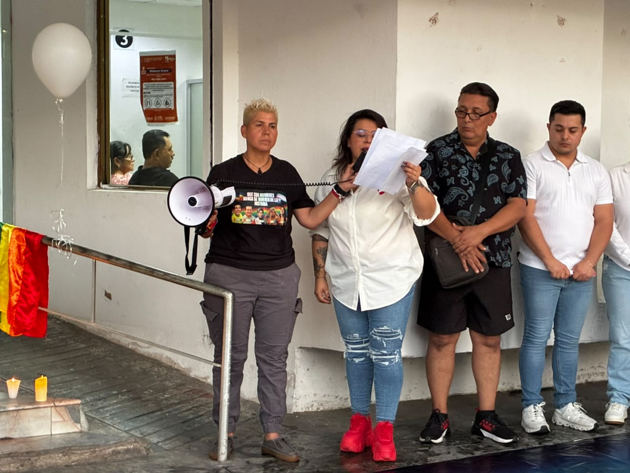Marcha del Silencio en Los Mochis de la comunidad LGBT+ para exigir justicia por homicidios y feminicidios en el norte de Sinaloa