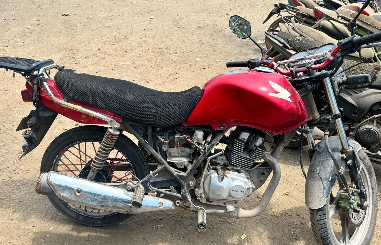 Moto asegurada en Mazatlán, Sin.