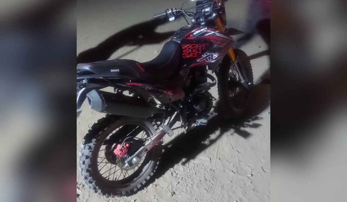 Moto asegurada en Mazatlán, Sin.