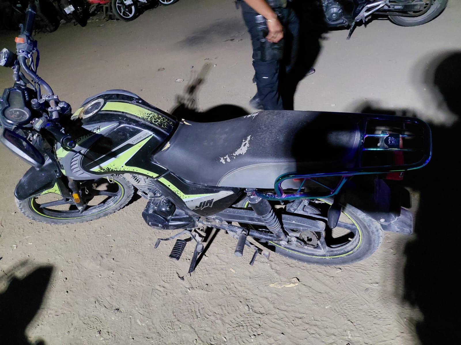 Moto asegurada en Mazatlán, Sin.