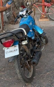 Moto con reporte de robo en Los Mochis