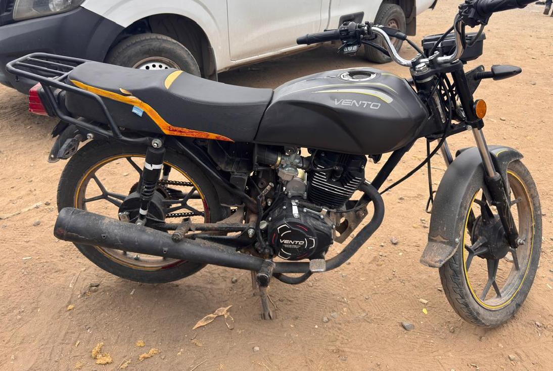 Moto de detenido en Mazatlán