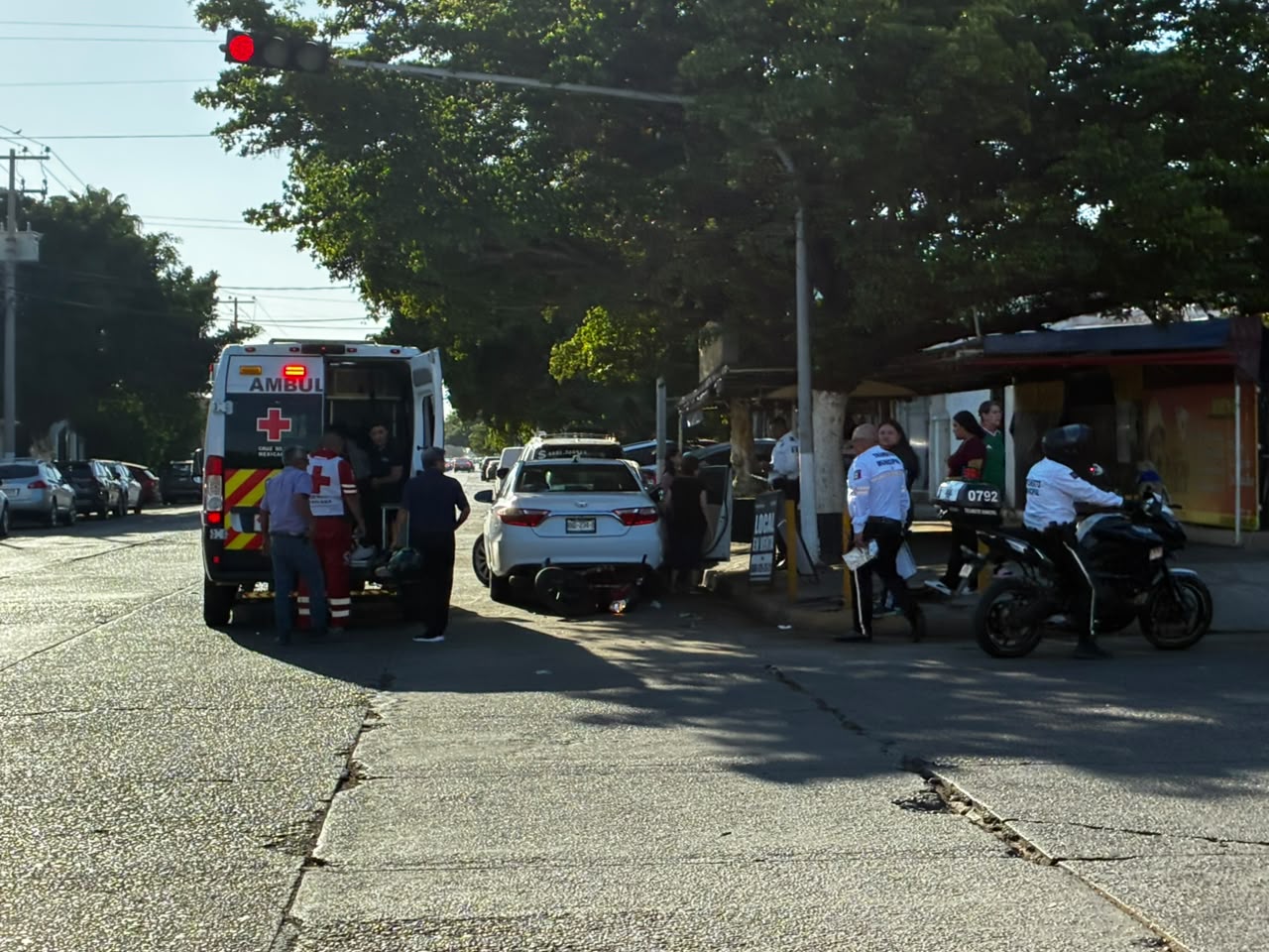 Motociclista arrollado en el sector Centro de Los Mochis