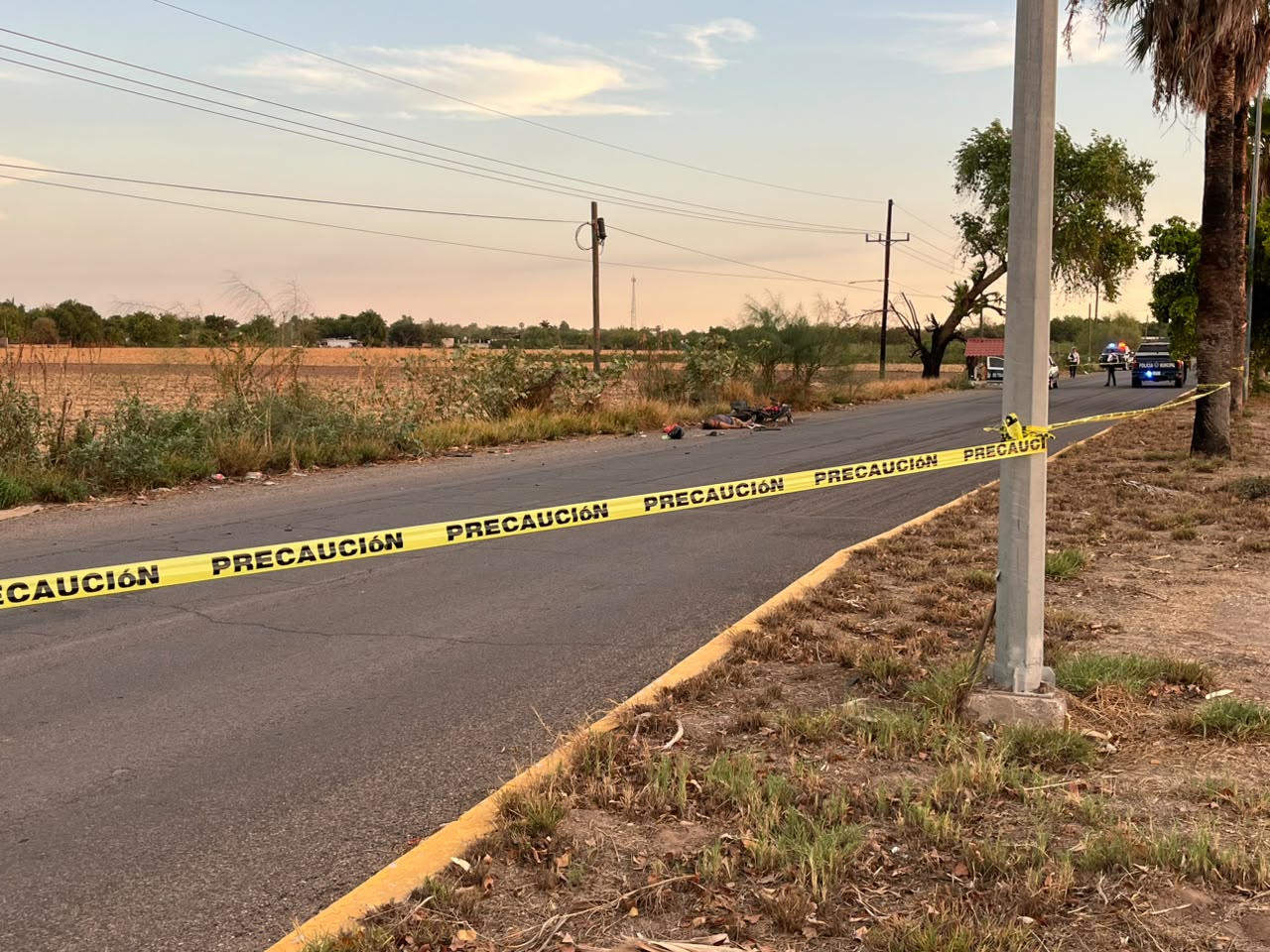 Motociclista muere en la carretera a León Fonseca, Guasave