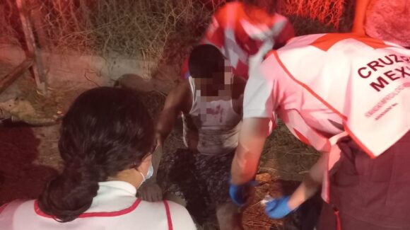 Motociclista resulta lesionado tras derrapar en la sindicatura de Benito Juárez, en Guasave, Sinaloa