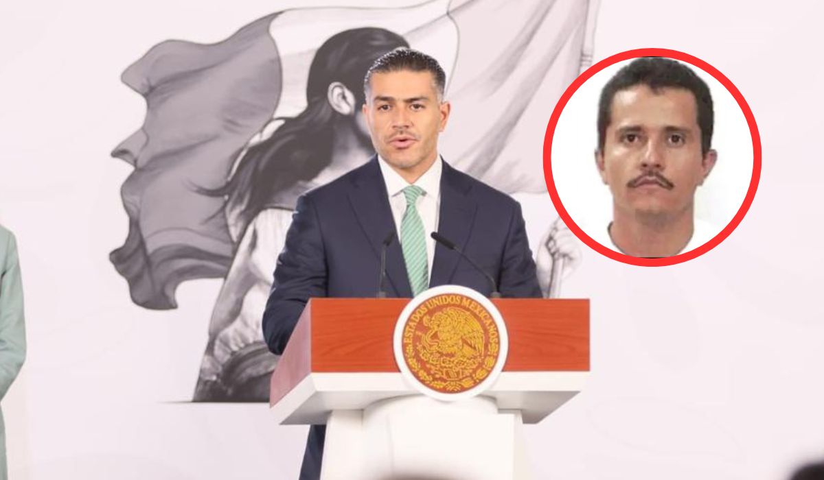 Omar García Harfuch en conferencia 'mañanera' y 'El Mencho'