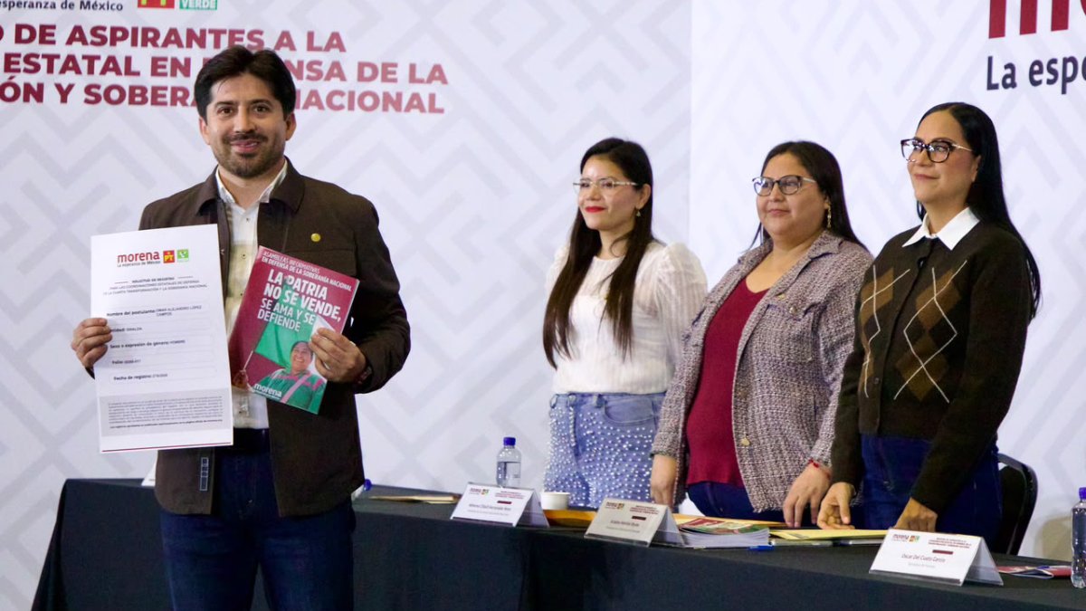 omar lopez se registra por la coordinacion de defensa de la 4t en sinaloa lugar