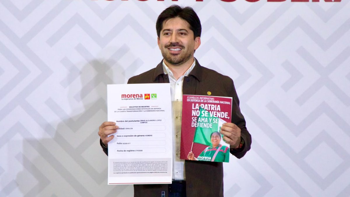 omar lopez se registra por la coordinacion de defensa de la 4t en sinaloa morena