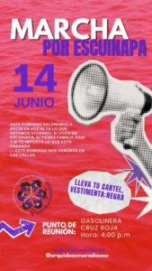 Orquídeas Moradas convoca a marcha en Escuinapa tras hechos de violencia