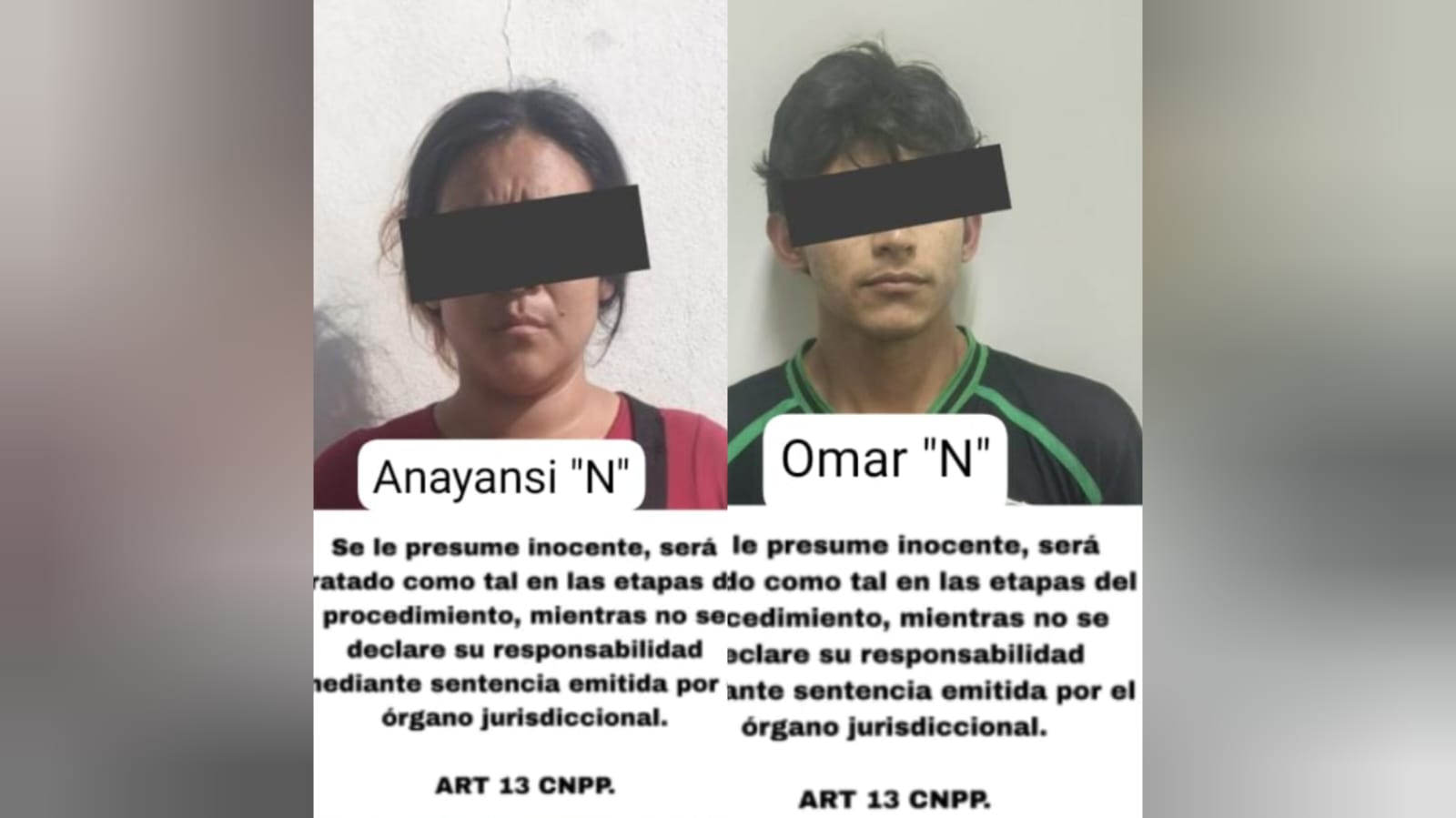 Pareja detenida en Mazatlán