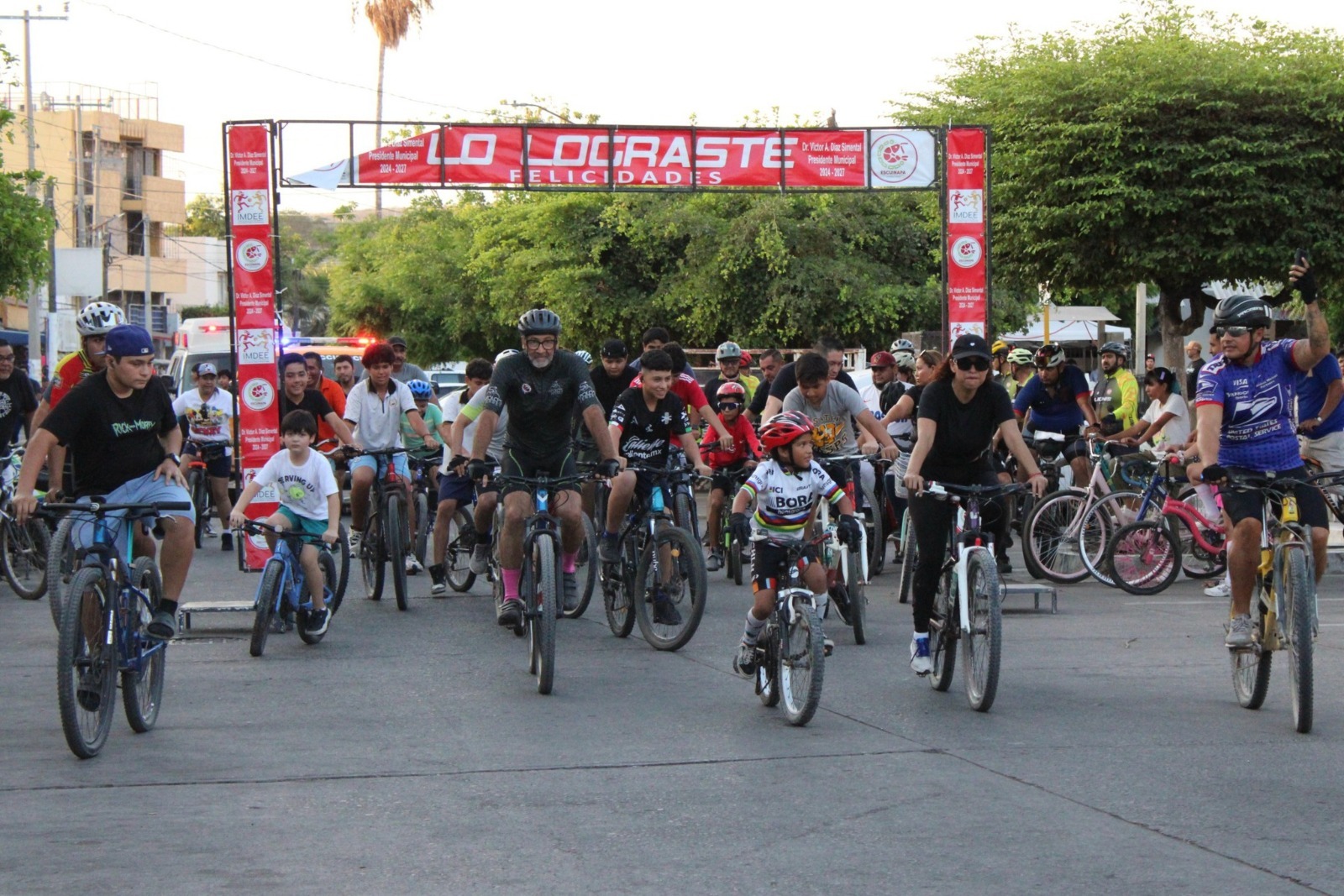 Pedaleada por la salud y la convivencia en el sur de Sinaloa