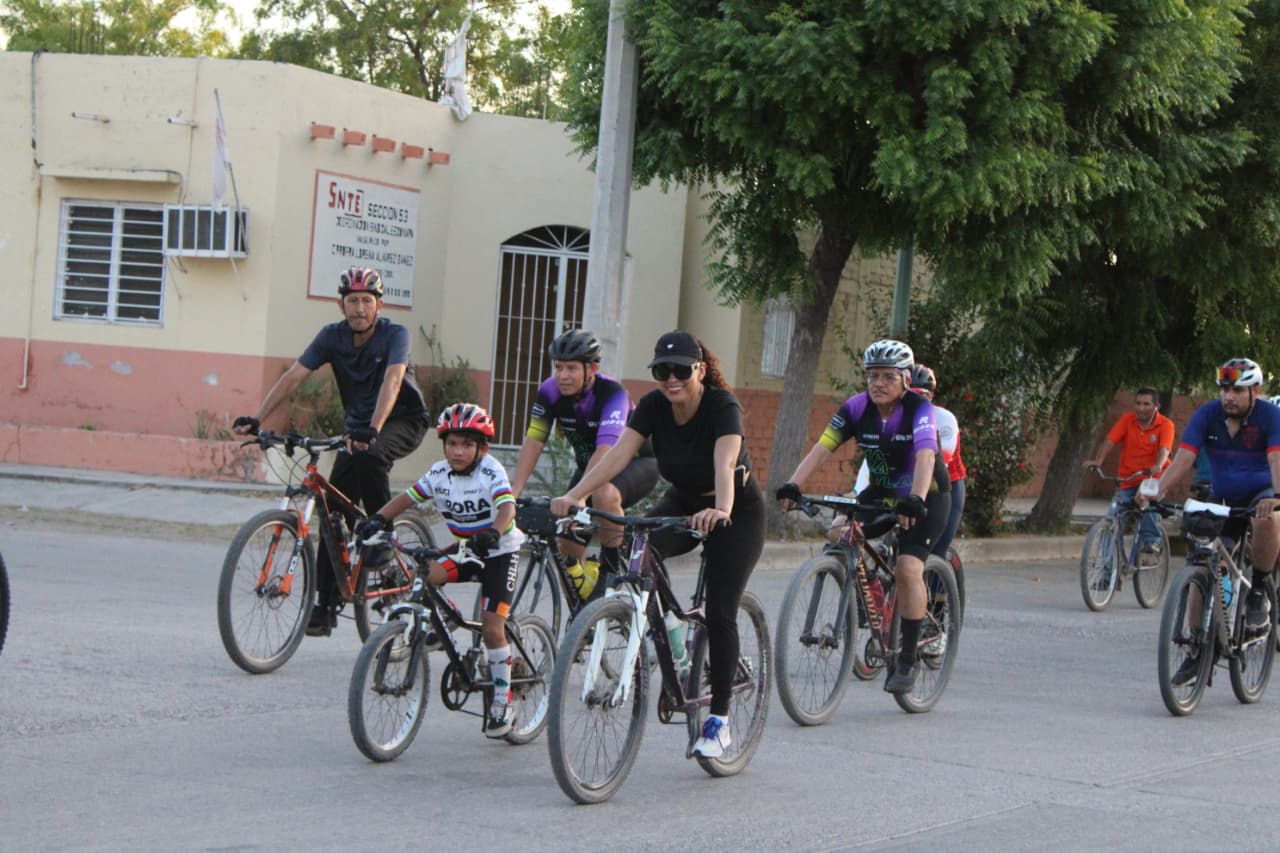 Pedaleada por la salud y la convivencia en el sur de Sinaloa