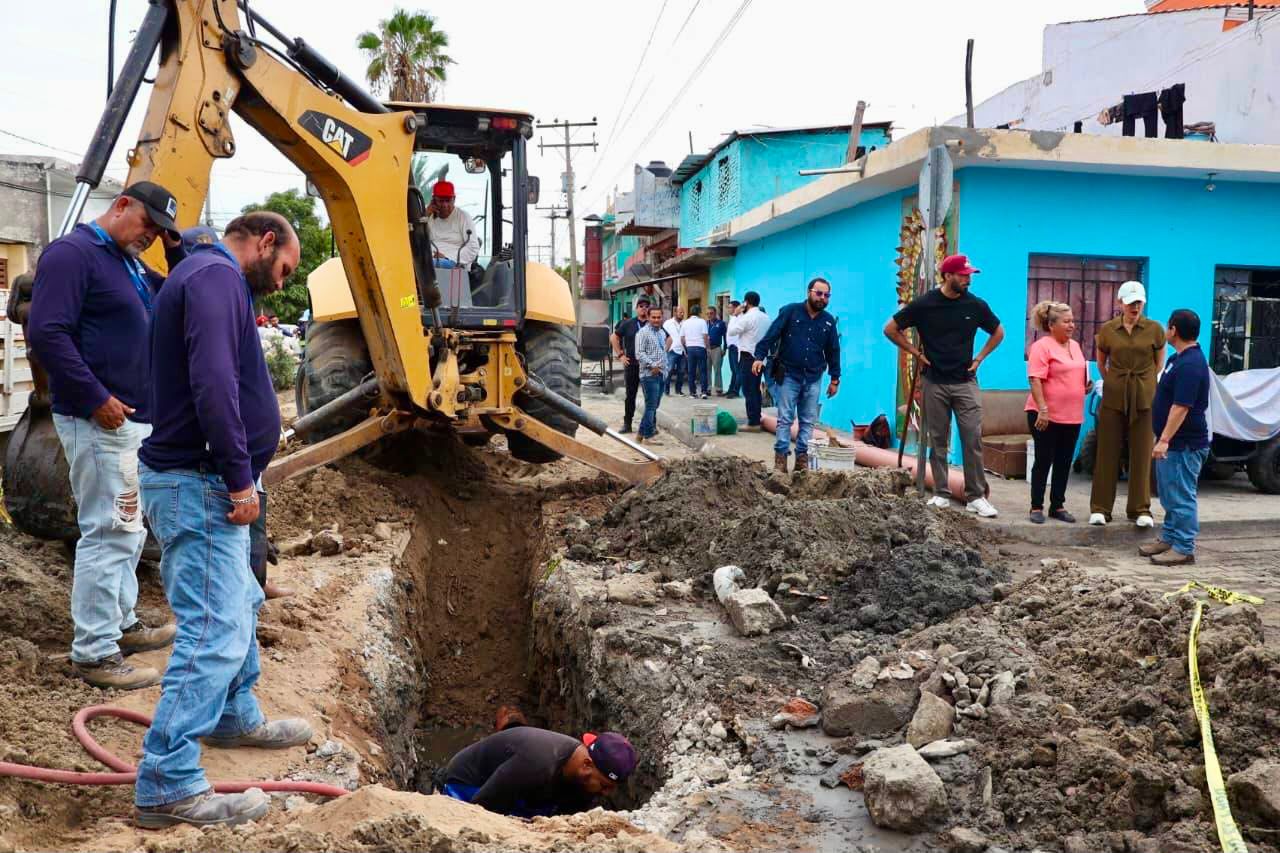 Realización de obra pública en Mazatlán