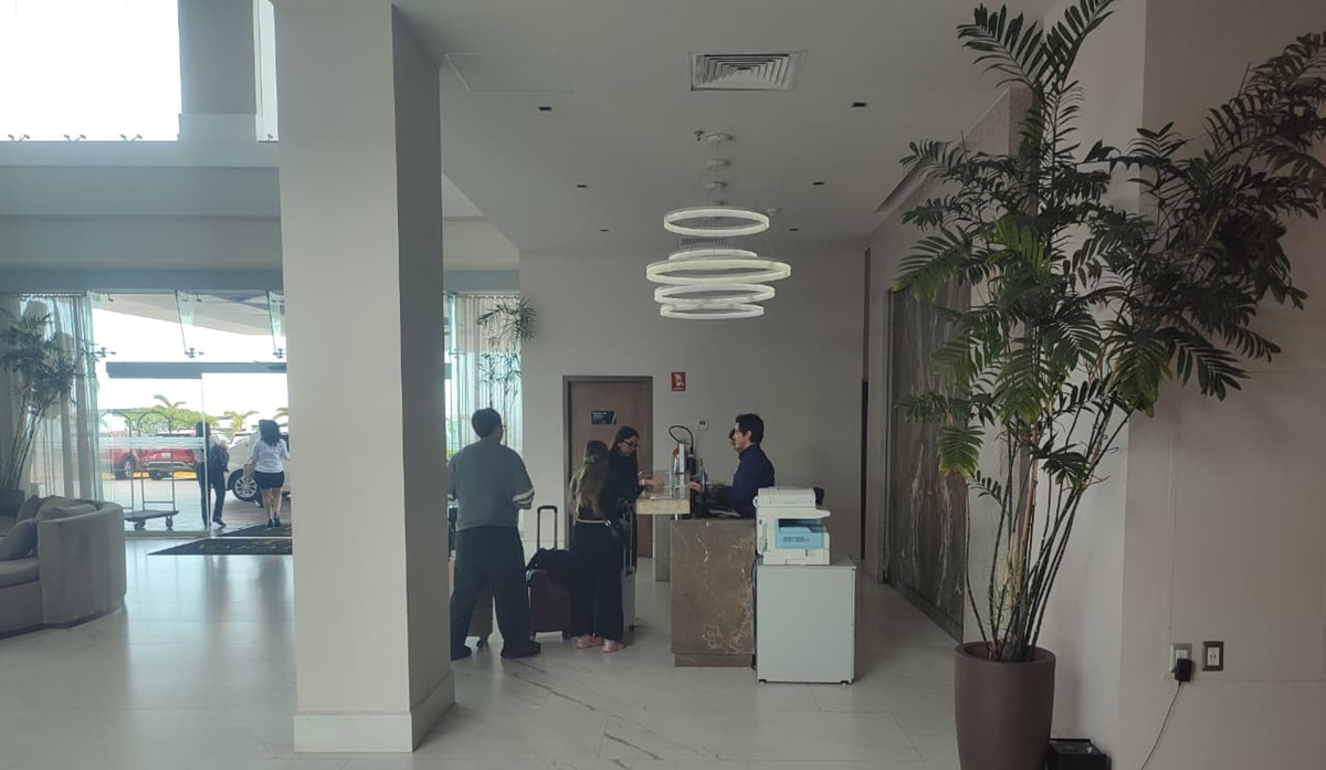 Recepción de hotel en Mazatlán